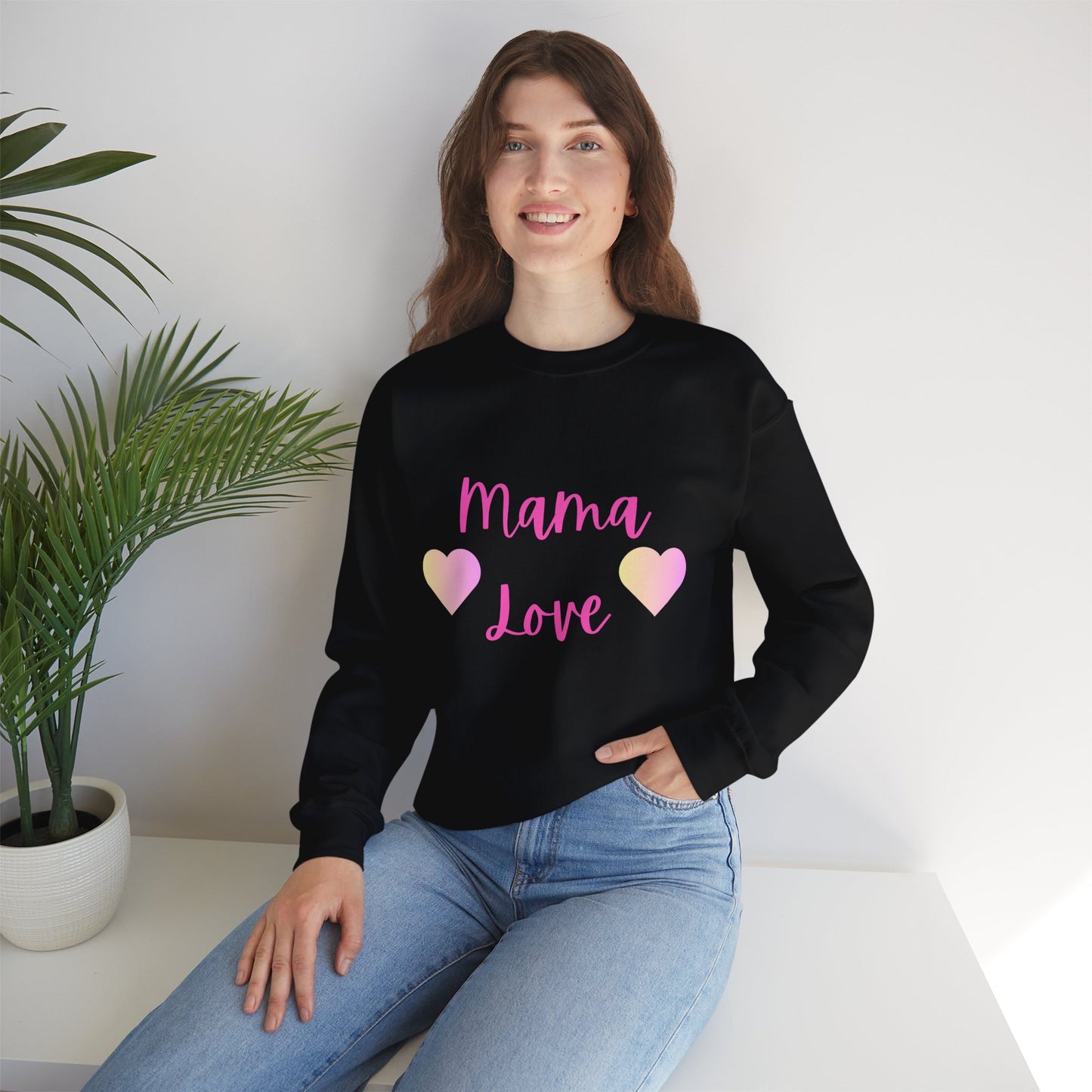 Mama Love Sweatshirt Pink