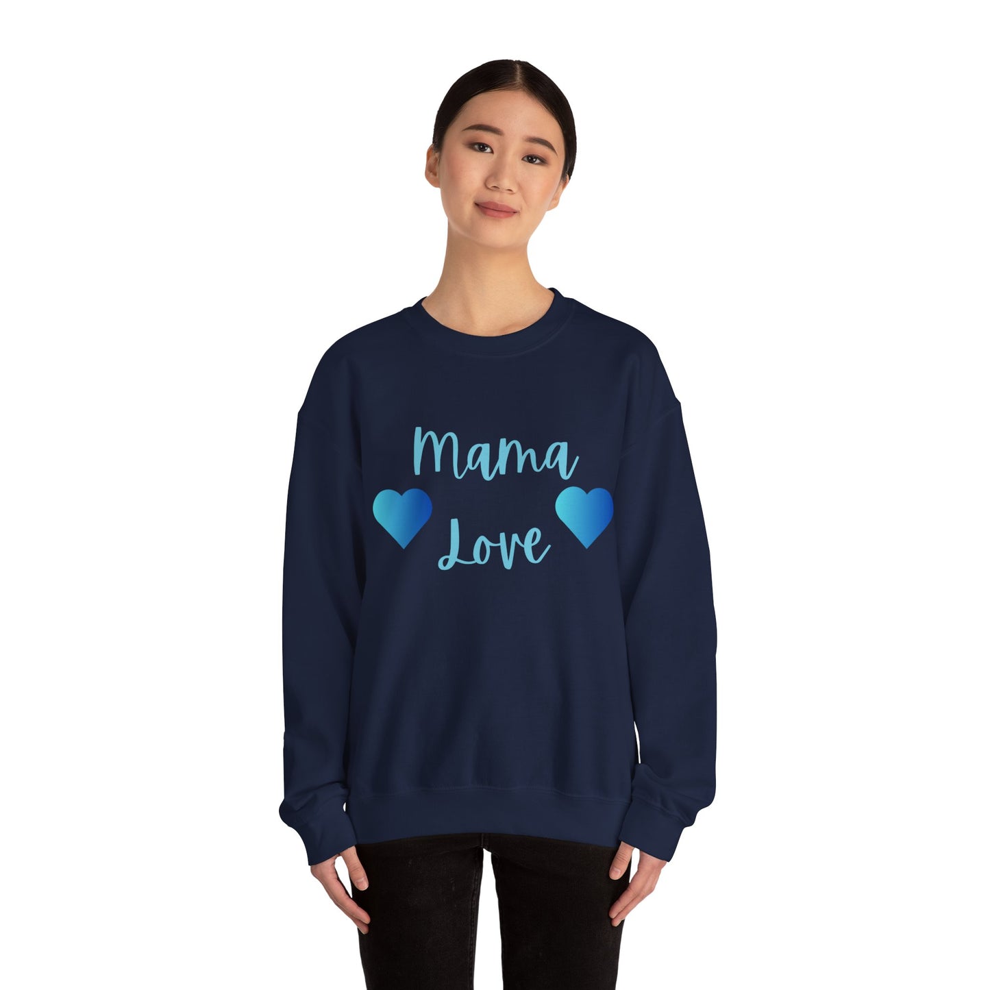 Mama Love Sweatshirt Blue